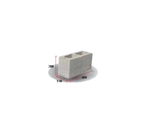 Hollow Block 6" (200 X 150 X 400)