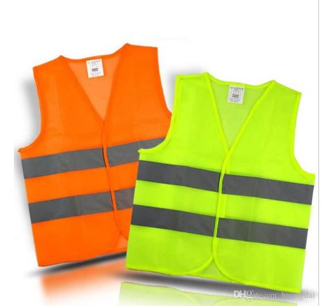 Safety Vest Jacket Labour Green/Orange